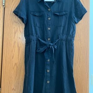 Velvet Heart Dark Blue Shirt Dress